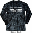 Guns Permit Long Sleeve Tie Dye Shirt