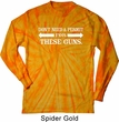 Guns Permit Long Sleeve Tie Dye Shirt