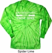Guns Permit Long Sleeve Tie Dye Shirt