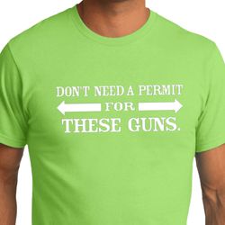 Guns Permit Mens Organic Shirt Guns Permit Mens Organic Shirt