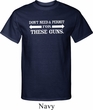 Guns Permit Mens Tall Shirt