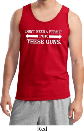 Guns Permit Mens Tank Top