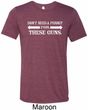 Guns Permit Mens Tri Blend Crewneck Shirt