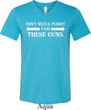 Guns Permit Mens Tri Blend V-neck Shirt