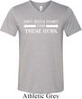 Guns Permit Mens Tri Blend V-neck Shirt