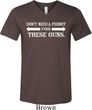 Guns Permit Mens Tri Blend V-neck Shirt