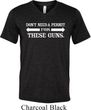 Guns Permit Mens Tri Blend V-neck Shirt