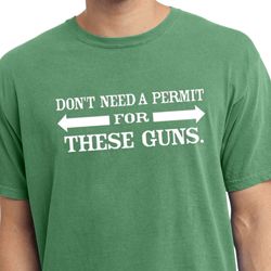 Guns Permit Pigment Dyed Shirt Guns Permit Pigment Dyed Shirt