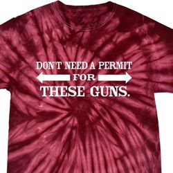 Guns Permit Spider Tie Dye Shirt Guns Permit Spider Tie Dye Shirt