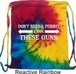 Guns Permit Tie Dye Bag