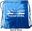 Guns Permit Tie Dye Bag