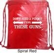 Guns Permit Tie Dye Bag