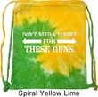 Guns Permit Tie Dye Bag