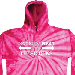 Guns Permit Tie Dye Hoodie Guns Permit Tie Dye Hoodie