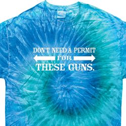 Guns Permit Tie Dye Shirt Guns Permit Tie Dye Shirt