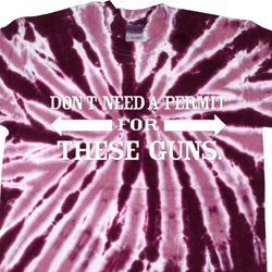 Guns Permit Twist Tie Dye Shirt Guns Permit Twist Tie Dye Shirt