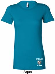 Guts and Glory Ram Logo Bottom Print Ladies Shirts