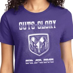 Guts and Glory Ram Logo Ladies Dodge Shirts