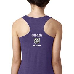 Guts and Glory Ram Logo Neck Print Ladies Ideal Tank Top