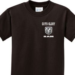 Guts and Glory Ram Logo Pocket Print Kids Shirts
