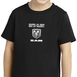 Guts and Glory Ram Logo Small Print Kids Shirts