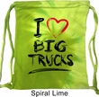 Gym Bag I Love Big Trucks Tie Dye Bag