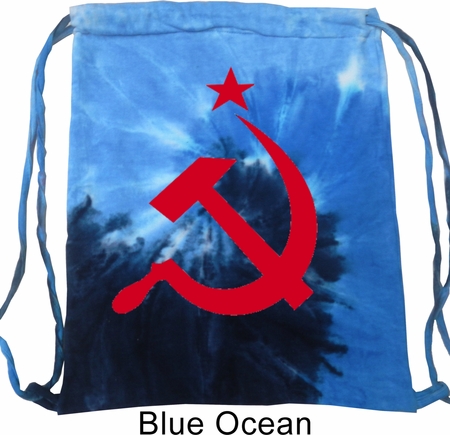 Gym Bag Red Hammer And Sickle Tie Dye Bag