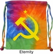 Gym Bag Yellow Hammer And Sickle Tie Dye Bag