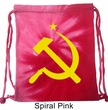Gym Bag Yellow Hammer And Sickle Tie Dye Bag