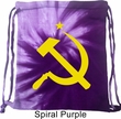 Gym Bag Yellow Hammer And Sickle Tie Dye Bag