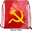 Gym Bag Yellow Hammer And Sickle Tie Dye Bag