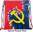 Gym Bag Yellow Hammer And Sickle Tie Dye Bag