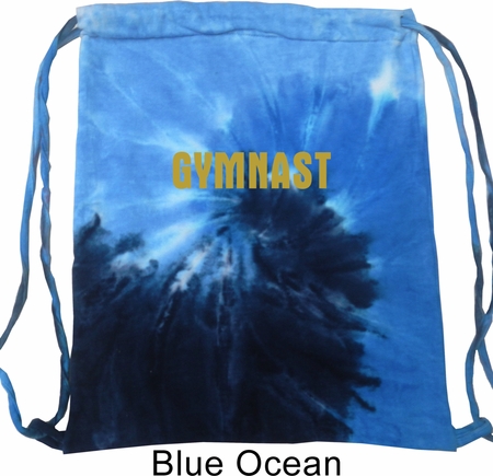 Gymnastics Bag Gold Shimmer Gymnast Tie Dye Bag