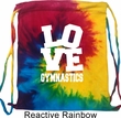 Gymnastics Bag Love Gymnastics Tie Dye Bag