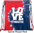 Gymnastics Bag Love Gymnastics Tie Dye Bag