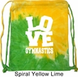 Gymnastics Bag Love Gymnastics Tie Dye Bag