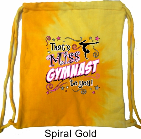 Gymnastics Bag Miss Gymnast To You Tie Dye Bag