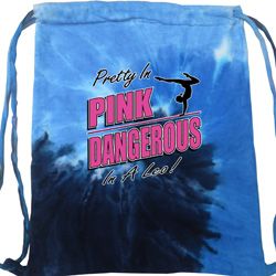 Gymnastics Bag Pretty in Pink Dangerous in a Leo Tie Dye Bag