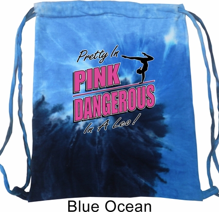 Gymnastics Bag Pretty in Pink Dangerous in a Leo Tie Dye Bag