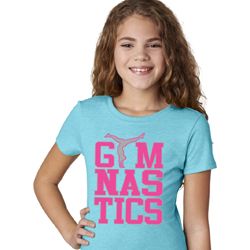 Gymnastics Text Kids Shirts