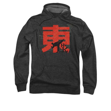 Hai Karate Hoodie High Kick Charcoal Sweatshirt Hoody