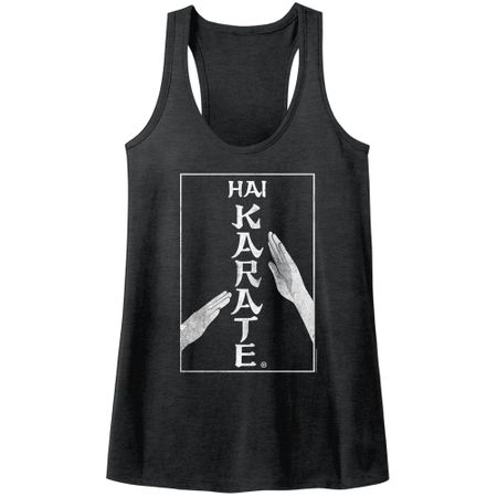Hai Karate Juniors Tank Top Chop Black Racerback