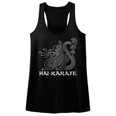 Hai Karate Juniors Tank Top HK Dragon Black Racerback