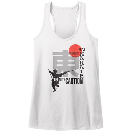 Hai Karate Juniors Tank Top Use With Caution White Racerback
