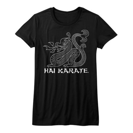 Hai Karate Shirt Juniors HK Dragon Black T-Shirt