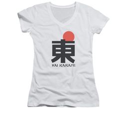 Hai Karate Shirt Juniors V Neck Logo White T-Shirt Hai Karate Shirt Juniors V Neck Logo White T-Shirt