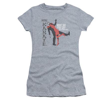 Hai Karate Shirt Juniors Your Name Athletic Heather T-Shirt