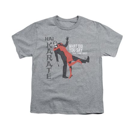 Hai Karate Shirt Kids Your Name Athletic Heather T-Shirt