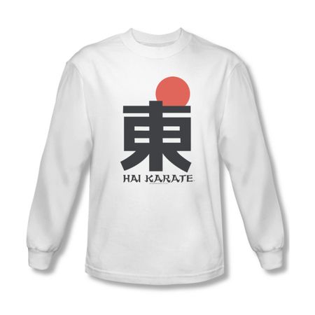 Hai Karate Shirt Logo Long Sleeve White Tee T-Shirt