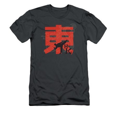 Hai Karate Shirt Slim Fit High Kick Charcoal T-Shirt